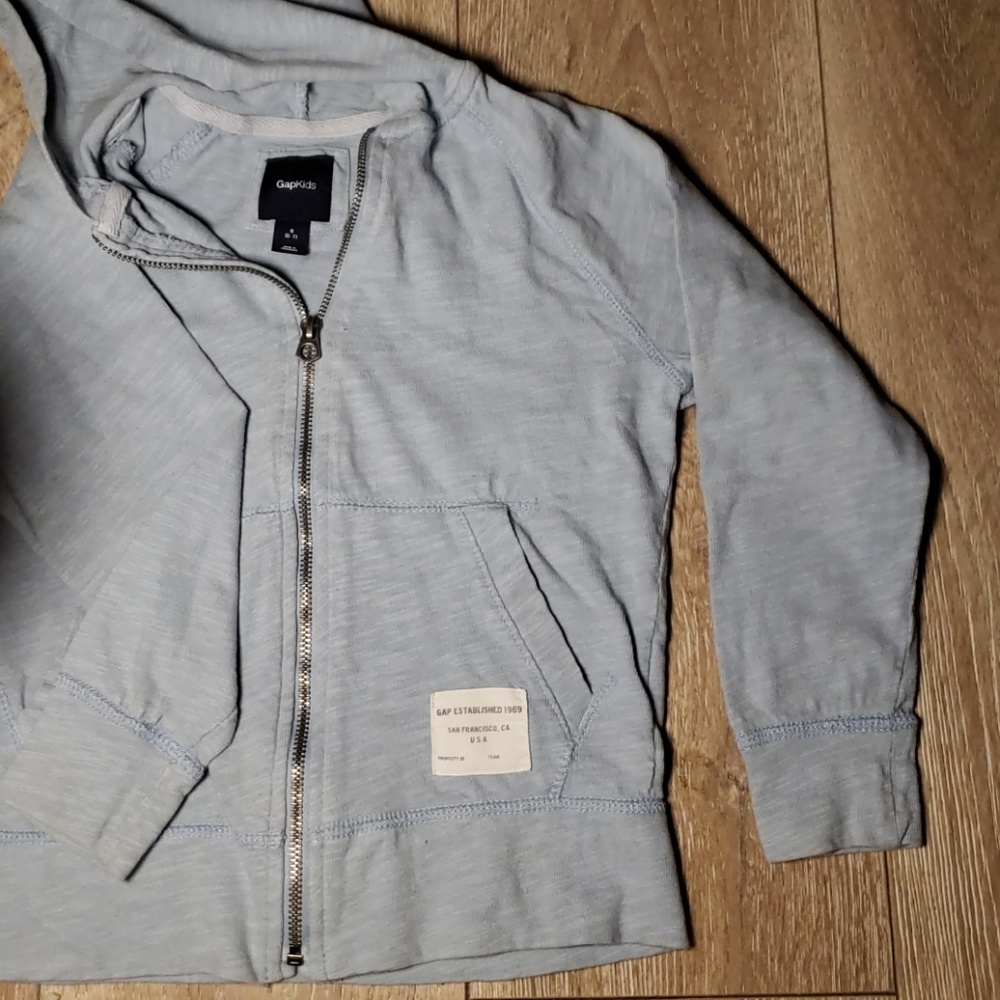 Boys GAP Kids hoodie Zip Up Blue, Small size 6 - 7